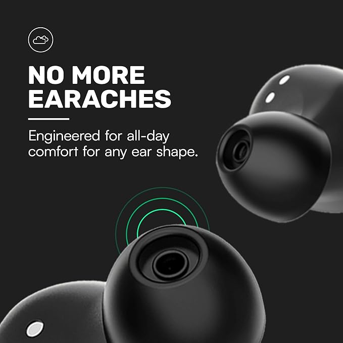Raycon Everyday Earbuds Classic Bluetooth Wireless with Microphone - Stereo Sound, Active Noise Canceling, in-Ear Bluetooth Headset True Wireless Earbuds 32 Hours Playtime (Blue)