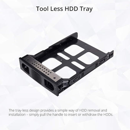 Syba 5 Bay Tool Less Tray Hot Swappable 2.5" 3.5" SATA III RAID HDD External USB 3.0 Enclosure Windows MacOS SY-ENC50118