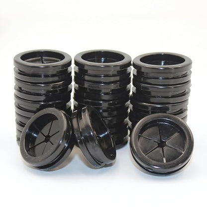 1 Inch Rubber Grommets for Wiring, 1 Inch Drill Hole 7/8 Inch ID, Firewall Grommets Automotive Cable Cords Hoses Protection, Double-Sided Rubber Plugs for Round Holes, 18 Pcs, 22x25 mm