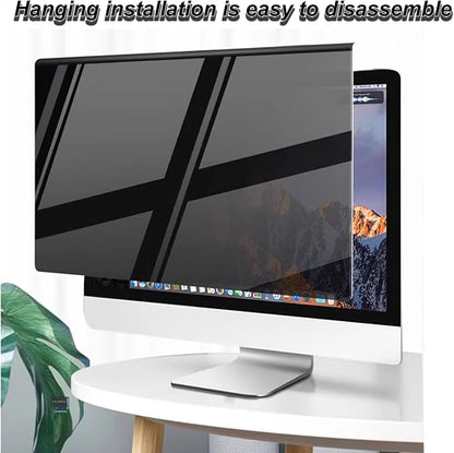 Hanging Computer Privacy Screen Protector Shield 25 inch 16:9 Widescreen Desktop Monitor, Anti Blue Light & Glare Filter - Compatible with LG Dell HP Acer and More (22.44X13.38 in)