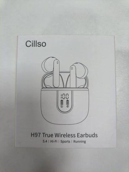 Wireless Earbuds, Bluetooth 5.4 Headphones with 3D Bass Stereo, 40H Ultralight in-Ear Buds, Bluetooth Earbuds with 4 ENC Noise Cancelling Mic, USB-C, IP7 Waterproof Earphones for Android iOS, Sillver