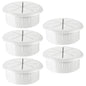 HYCC 10 Pack 2 Inch Flexible Desk Grommet,Organize Wires and Cables on Office Equipment, Computer Components, Entertainment Systems Effectively - Color: Black