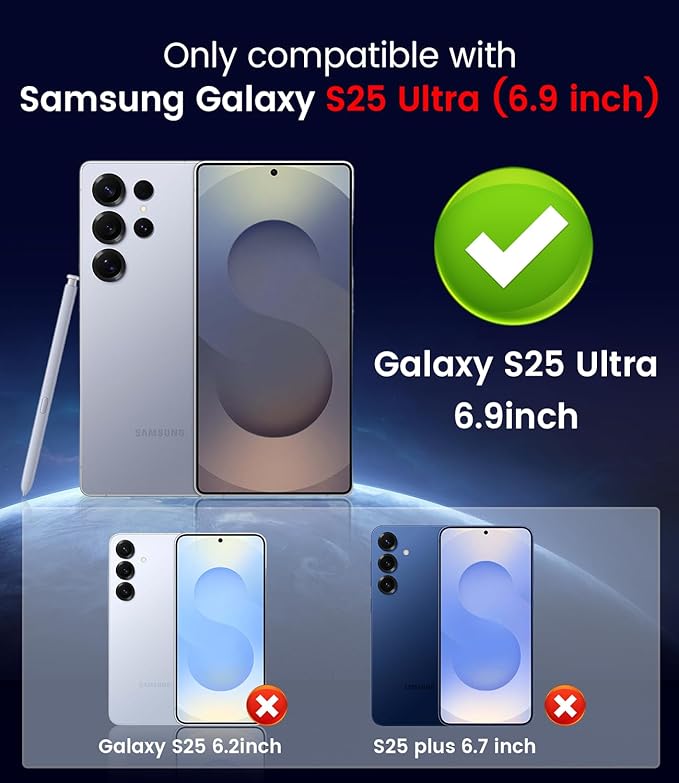 Magnetic for Samsung Galaxy S25 Ultra Case [Compatible with MagSafe][Built-in Camera Lens Protector] Slim Soft Silicone Bumper Shockproof Metallic Luster Phone Shell (Rose Gold)