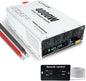 LVYUAN 4000 Watt Power Inverter 12V to 110V 120V DC to AC Converter with 4 AC Outlets, LCD Display, USB Charge Port, Remote Control for Home RV Vehicle Outdoor Camping Car Power Inverter