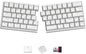 Wireless Ergonomic Split Mechanical Keyboard - Linear, Hot-Swappable, Compact 60% Layout, Programmable for Mac & Windows, PBT Keycaps(Standard Version)