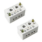 2-in-4-Out Self-Lifting Junction Box | Tool-Free Quick Connect Terminal Block for Home Wiring |Fireproof PVC Zero-Live Line Splitter one Piece