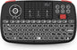 Rii (Upgrade) i4 Mini Bluetooth Keyboard with Touchpad, Blacklit Portable Wireless Keyboard with 2.4G USB Dongle for Smartphones, PC, Tablet, Laptop TV Box iOS Android Windows Mac.Black