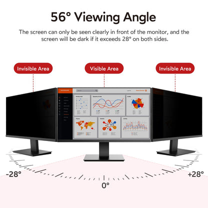 bersem 24 Inch Monitor Computer Privacy Screen Filter for 16:9 Ratio