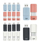 GIGASTONE 32GB Flash Drive (100 Pack) Z60NB USB 3.2 Gen 1, Ultra Fast, Retractable Capless Slider Design, Data Storage, Backup for PC/Mac/TV/Car Audio, USB 2.0/3.0/3.1 Compatible (Random Color)