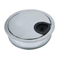EASYEAH 1 Pcs Desk Grommet 2-1/16" / 53 mm, Desk Cord Hole Cover, Cable Grommet Metal Zinc Alloy Materilal, Desk Hole Grommet for Home & Office Pc, Detachable Cable Cord Organizer-Bright Silver