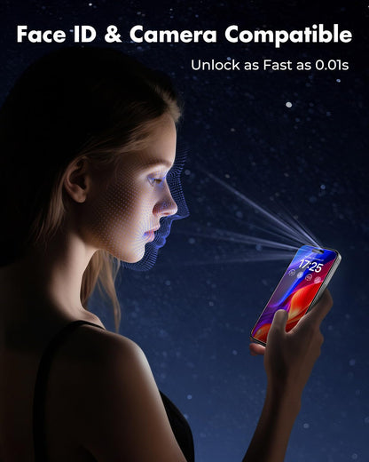UNBREAKcable 2-Pack Screen Protector for iPhone 16, Military-Grade Shatterproof Tempered Glass [9H+ Hardness] [Easy Installation Frame] [99.99% HD Clear] for Apple iPhone 16