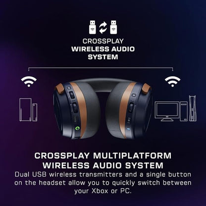 Turtle Beach Stealth 700 Gen 3 Wireless Multiplatform Amplified Gaming Headset for Xbox Series X|S, Xbox One, PC, PS5, Mobile – 60mm Drivers, AI Noise-Cancelling Mic, Bluetooth, 80-Hr Battery – Cobalt