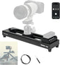 Accsoon Toprig Video Slider, 16''/40cm Motorized Camera Slider with Full Button Control, Support APP-Video Mode/Time-Lapse/Loop Mode, Speed Control Konb, 120° Panoramic Shooting for Photographer