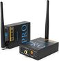 1Mii 2.4GHz Wireless Audio Transmitter and Receiver, HiFi Audio, 20ms Low Latency, 320ft Long Range Wireless Subwoofer Kit for Speaker/Stereo/Soundbar,Optical/Coaxial/3.5mm(RCA) Ports.