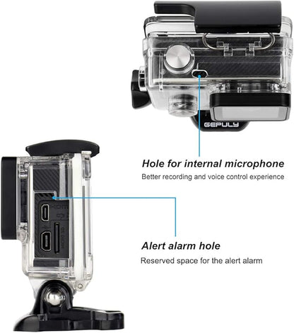 Skeleton Housing Case for GoPro Hero 4, Hero 3+, Hero 3 Action Camera Side Open Protective Housing Case with Skeleton Backdoor for Hero4 Black / Hero4 Silver / Hero3+ / Hero3