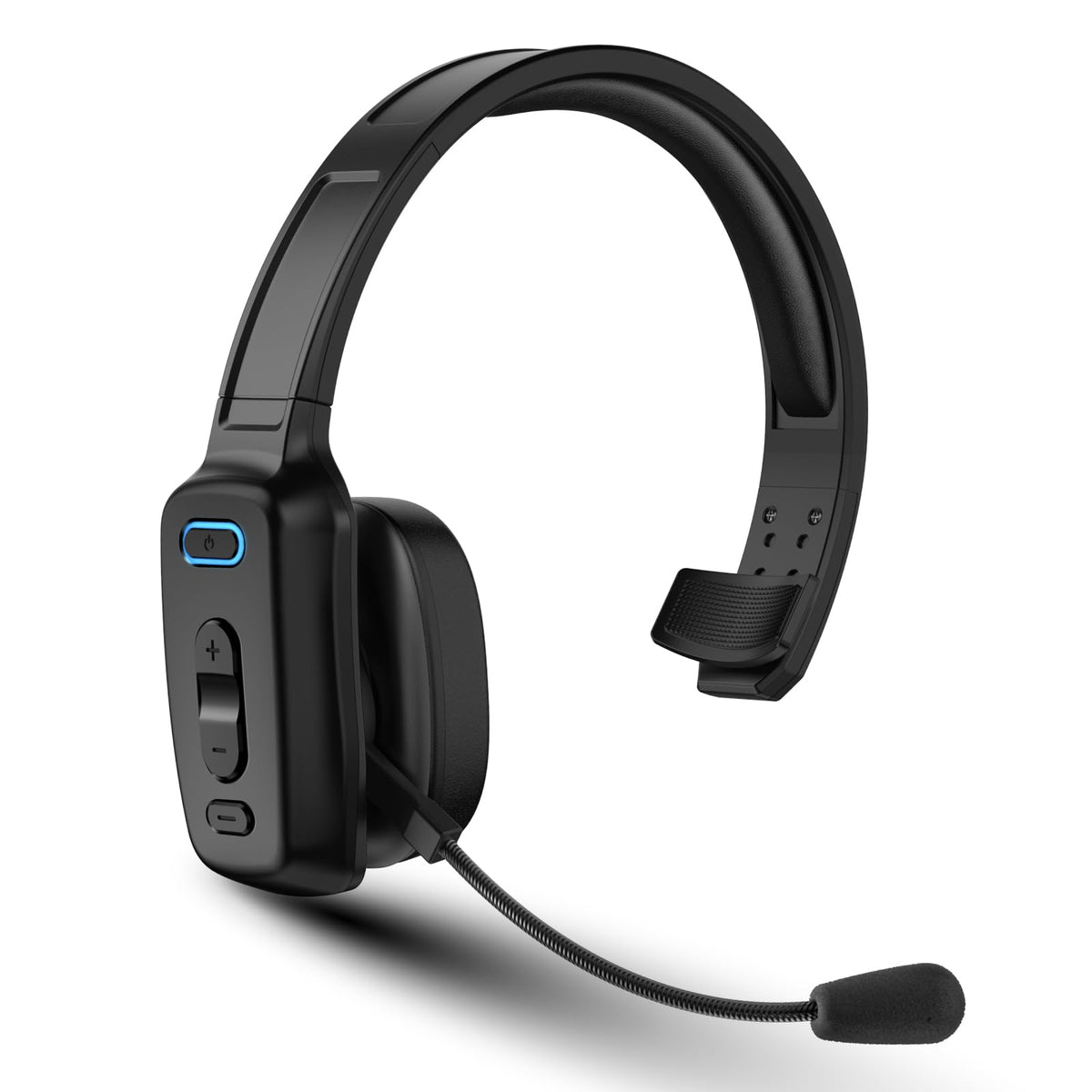 Trucker Bluetooth Headset, 60-Hour AI Noise-Canceling Mic for Driving