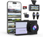 Sprleaf 4-Channel Dash Cam with Front and Rear Cameras, 360° Dashcam,128GB Card Included, 5G Wi-Fi and App Control, Night Vision, WDR, 24-Hour Parking Mode, Collision Detection