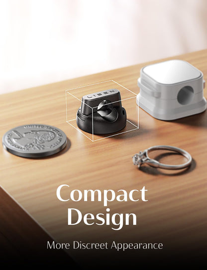 LISEN Magnetic Charging Cord Holder 8-Pack Charging Cord Organizer [1S Click-in], Easy Open Cable Holder with Strong Adhesive, Cable Management Clips Neatly for Nightstand, Desk, Home, Office, Car
