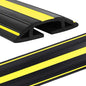 Eapele 4 ft Cable Protector Cord Cover for Floor, Heavy Duty PVC Duct Easy to Unroll, Prevent Trip Hazard for Home Office or Outdoor Settings