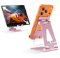 Aoviho Foldable Cell Phone Stand for Desk, Holder for iPhone,Purple