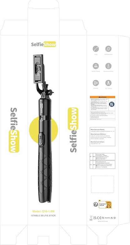71" Phone Tripod Selfie Stick, All-in-1 with Remote, Extendable Cell Phone Tripod for iPhone, Smartphone Stand for Selfie/Video Recording/Photo/Live Stream/Vlog