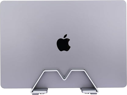 Adjustable Vertical Laptop Stand - Aluminum, Universal Fit for All Laptops (10-30mm Thickness) - Fashion Design, Adjustable Width, Anti-Slip & Scratch-Resistant, Patented Design