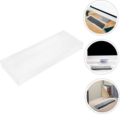 Acrylic Keyboard Dust Cover Clear Protective Hood for Mechanical and Standard Keyboards 87-104 Keys Waterproof Keyboard Protector for Home and Office