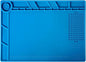 Kaisi S-140 Magnetic Insulation Silicone Soldering Mat, Heat Resistant Work Mat 932F for Repair Electronics, Phone, Soldering Iron, Gun, BGA, Workbench, Size: 13.8 x 9.8 inch