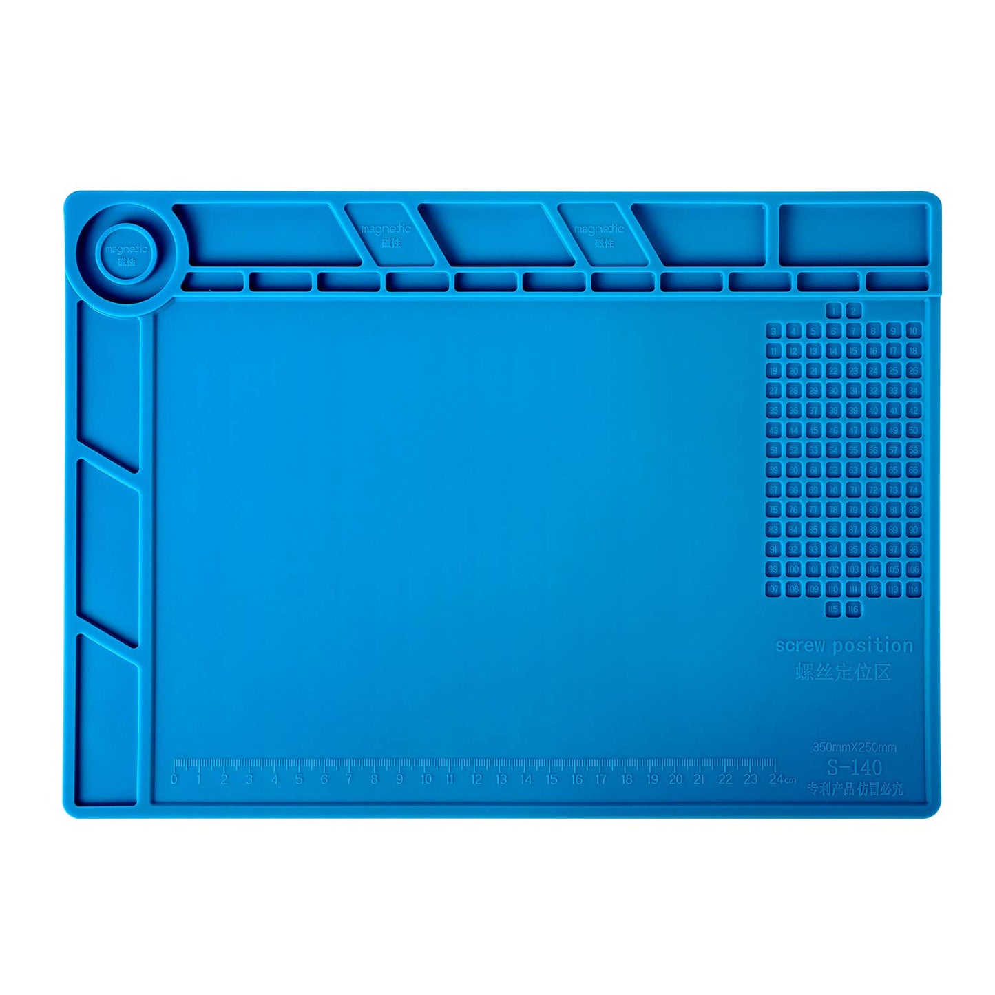 Kaisi S140 Magnetic Insulation Silicone Soldering Mat Magnetic Repair Mat