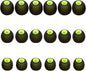 Silicone Replacement Earbud Tips Earbud Covers Fit for in-Ear Headphones (Inner Hole 3.8mm -5.1mm) Earbud Replacement Tips Earbud Rubber Tips 9 Pairs S/M/L