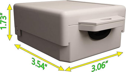 Tupavco Outdoor Ethernet Surge Protector (2 Pack) PoE+ Gigabit - Gas Discharge Tube GDT -Wall Mount -RJ45 Lightning Suppressor -LAN Network CAT5/CAT6 Thunder Arrestor -GbE 1000 Mbps Protection - TP303