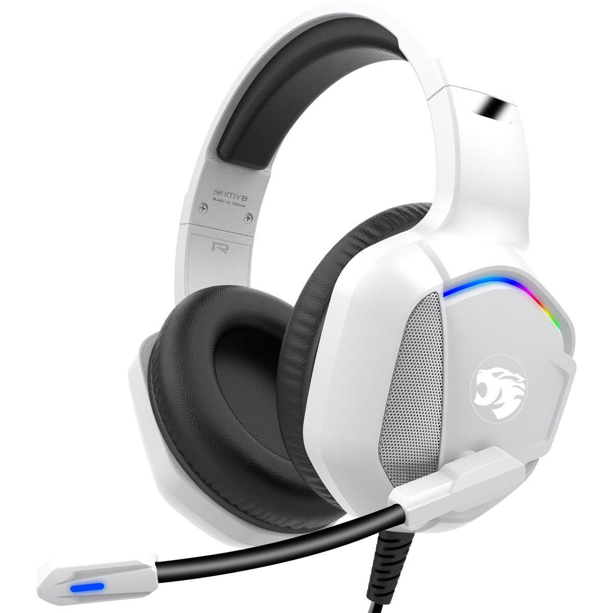 IMYB A36 Pink Gaming Headset with Mic Stereo Headphones for Pc, PS5, Xbox