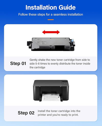 TK-5142 TK5142 Toner Cartridge 4-Pack High Yield Replacement for TK-5142K TK-5142C TK-5142M TK-5142Y Compatible with Kyocera ECOSYS M6530cdn M6030cdn P6130cdn Laser Printer Black Cyan Magenta Yellow