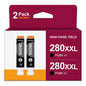 Replacement for PGI-280XXL for Canon Ink 280 and 281 Cartridges 2 PGBK Pack