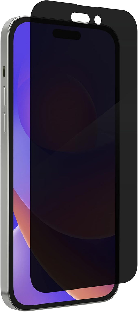 ZAGG Glass Elite Privacy 360 Screen Protector for Apple iPhone 14 Plus - Four-Way Privacy Filter, 5X Tougher, Anti-Fingerprint Technology, InvisibleShield, Easy to Install