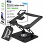 Uncaged Ergonomics Laptop Stand for Desk Riser/360° Swivel (Black)