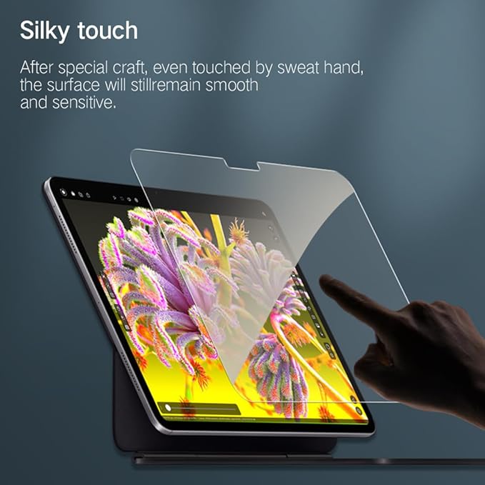 PERFECTSIGHT Anti Blue Light Screen Protector Compatible with iPad Pro 13 Inch 2024 M4, Eye Protection Blue Light Filter, HD Easy Installation Anti Fingerprint Tempered Glass, 1 Pack