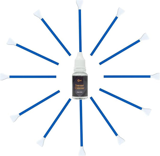 UES DDR16 APS-C Camera Sensor Cleaning Kit (12x16mm Swabs + 15ml Solution)