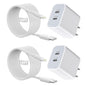 iPhone Fast Charger, iPhone Charger Fast Charging 2Pack PD 6FT Type C Quick USB C to Lightning Cable Cord Fast Charger iPhoneUSB C Wall Block Plug for iPhone14 13 12 11 Pro Max XR XS X, iPad, AirPods