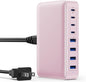 USB C Charger 200W USB C Charger Block,Upgraded GaN III 8-Port Fast Charging Station Hub,PD 65W Laptop Charging Adapter Compatible with MacBook Pro/Air,DELL,Steam Deck,iPhone 16/15/14,Galaxy S23/22