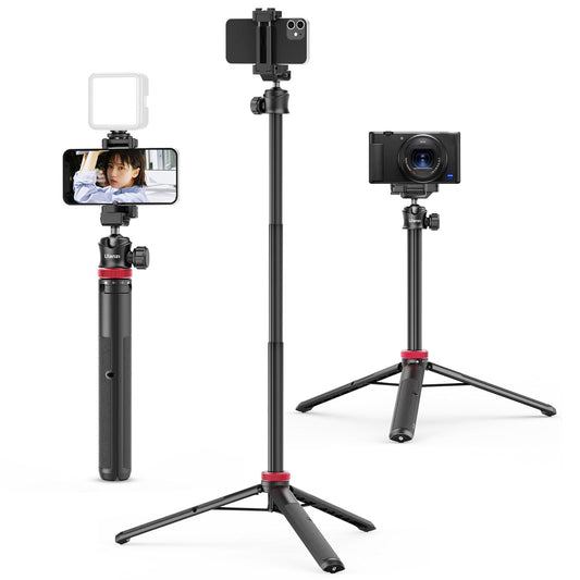 ULANZI MT-44 Extendable Phone Tripod, 59" Portable Selfie Stick Vlog White