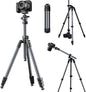 ULANZI TT59 Horizontal Overhead Photography Tripod, 68.9" Foldable Professional Camera Tripod Stand with Uka Quick Release Panoramic Ball Head for Mirrorless Camera/DSLR/Phone/Camcorder and All
