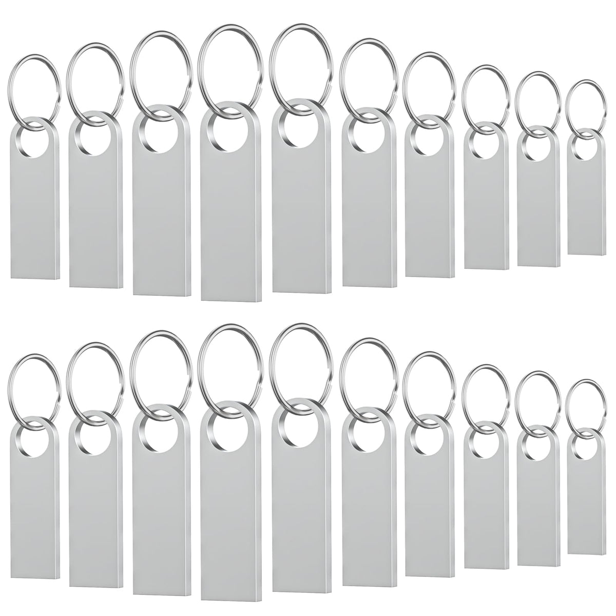 16GB USB Flash Drive 5 Pack, Wooolken Sleek Metal USB 2.0 Thumb Drive