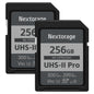 Nextorage Japan SD Card UHS-II 128GB 2-Pack Memory Card Canon Nikon Sony