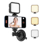 HzTinT Suction Cup Phone Mount with Rechargeable Light, Mirror Phone Holder with Light Shower Bathroom Kitchen, Mirror Tripod for TikTok YouTube Instagram Make Up Pics Video Content Creator