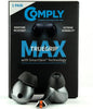 Comply TrueGrip MAX | Premium Memory Foam Replacement Earbud Tips for Samsung Galaxy Buds3 Pro | Long Lasting Comfort, MAX Durability, Secure Fit, Superior Noise Isolation| Black (Medium) (1 Pair)