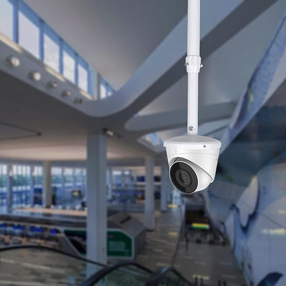WiTi Extendable Pole Mount for Security Surveillance Cameras, Ceiling Mount Bracket for Bullet Camera,Solid Metal Max 60CM