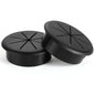 HYCC 10 Pack 2 Inch Flexible Desk Grommet,Organize Wires and Cables on Office Equipment, Computer Components, Entertainment Systems Effectively - Color: Black