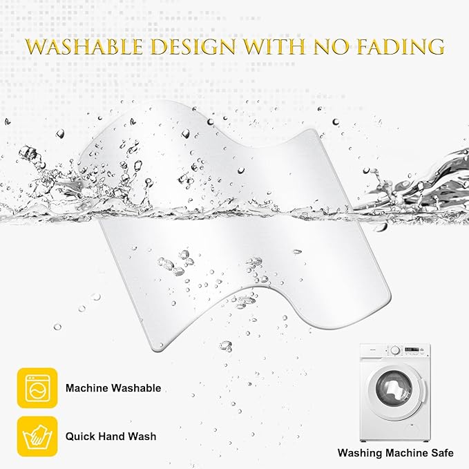 JIKIOU 3 Pack Mouse Pad with Stitched Edge, Comfortable Mouse Pads with Non-Slip Rubber Base, Washable Mousepads Bulk with Lycra Cloth, Mouse Pads for Computers Laptop Mouse 10.2x8.3in Blank White