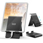 SAIJI Adjustable iPad Stand for Desk Portable Foldable Tablet Stand –Gray